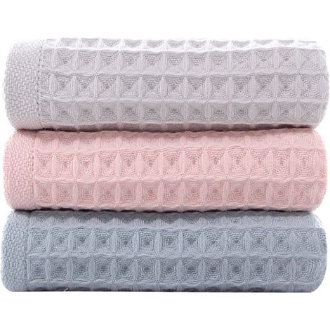 Lot de 3 mini serviettes en coton absorbantes.
