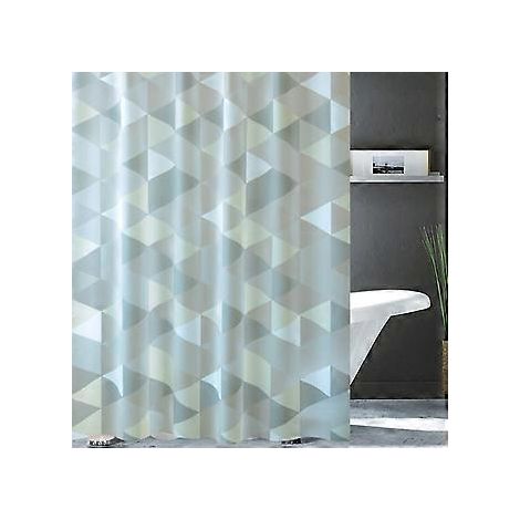 Wasserdichter Duschvorhang aus Stoff – Beschwerter Duschvorhang für Dusche und Badewanne, 180 cm x 180 cm – Langlebiges Badezimmeraccessoire