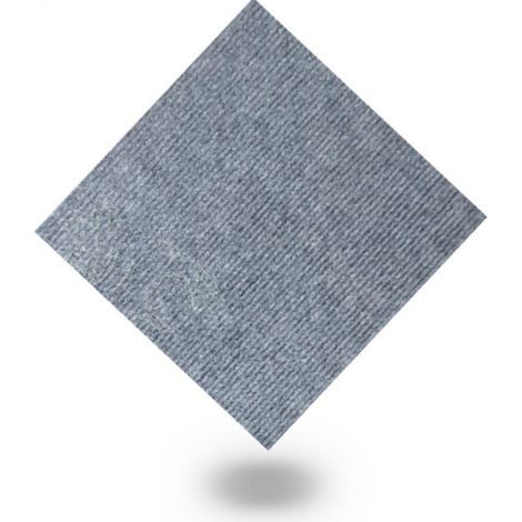 Antistatic, sound-absorbing carpet tiles, Can Can individual light grey, 28 x 28 cm