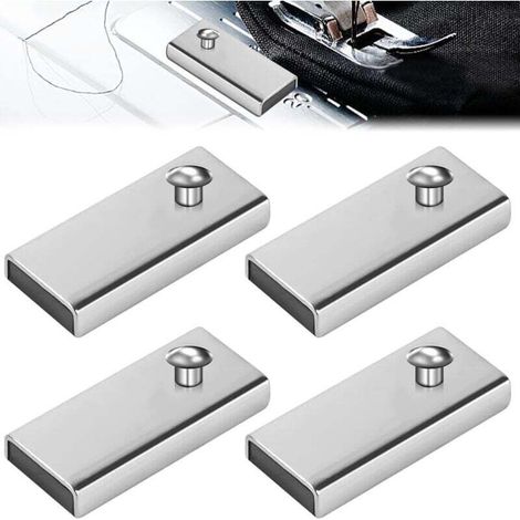 Guide de Couture Magnétique 4 Pièces Outils de Conseil pour Machine à Coudre Pied De Biche Machine a Coudre Aimant de Guide de Couture Accessoires de Couture pour Machine à Coudre