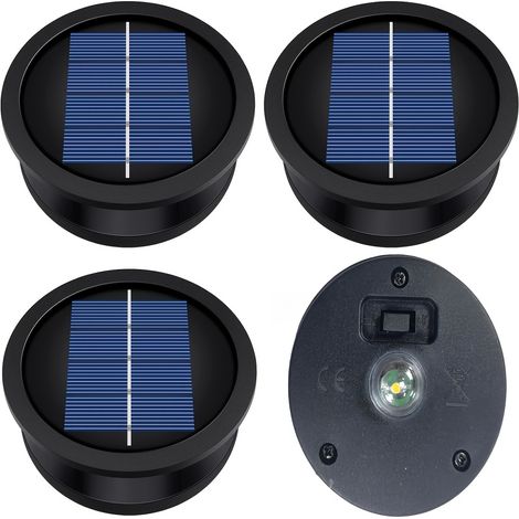 Ensemble de 4 pièces de rechange pour lampe solaire (partie supérieure : 2,75 pouces partie inférieure : 2,35 pouces). (1/5)