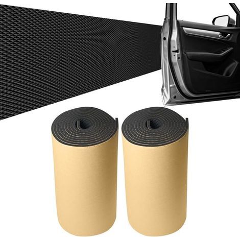 2 Rouleaux Mousse Protection Garage 2m x 20cm x 4mm, Protection Murale de Garage, Protege Porte de Voiture Autocollante, für Parkhäuser, Noir