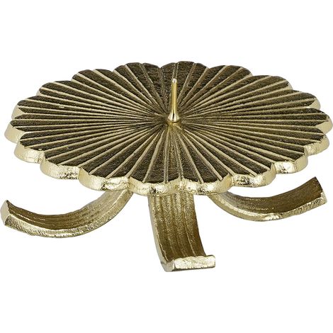 Mica Decorations Kerzenständer Reva aluminium 7 x 13 cm gold Kerzenhalter