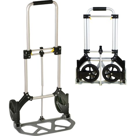 Carrello Pieghevole Portapacchi 80 Kg in Alluminio Tosini Carrellino Silver (1/3)