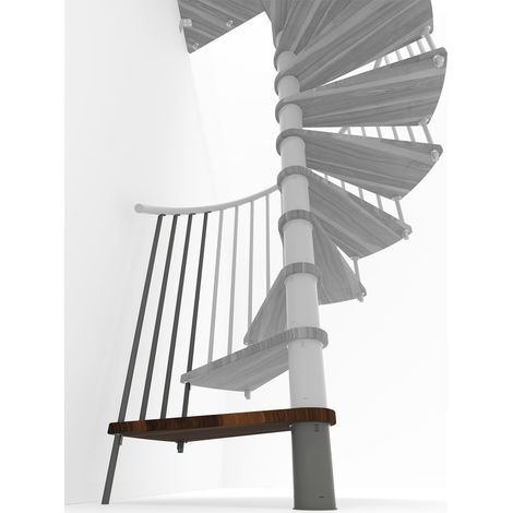 Minka Höhenerweiterung für Spiral Smart 140cm Durchmesser Walnuss Grau