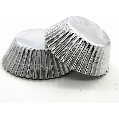 100 caissettes à cupcakes en aluminium, moules à muffins, caissettes de cuisson, or rose, pour mariage, anniversaire, fête de naissance, articles de pâtisserie (1/5)