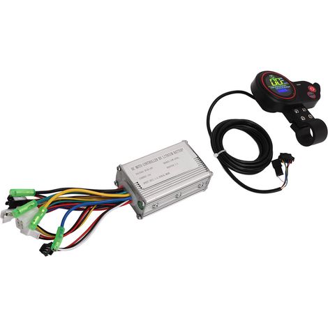 Kit contrôleur de moteur sans balais 36V/48V 15A et écran LCD pour vélos et scooters électriques, guidon de 22,2 mm (1/5)