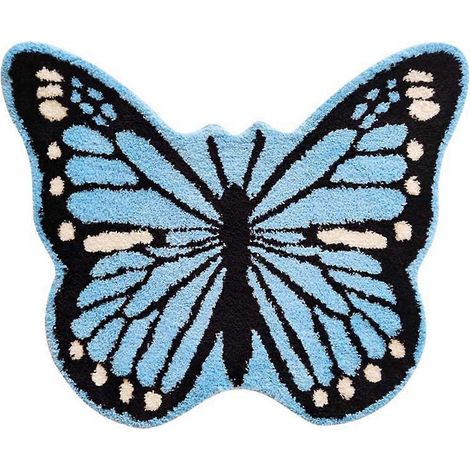 Tapis haut de gamme épais à motif papillon pour chambre et salon (1/5)