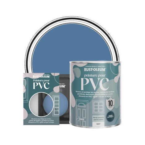 Peinture pour PVC, Finition Mate - Soie Bleue (1/3)