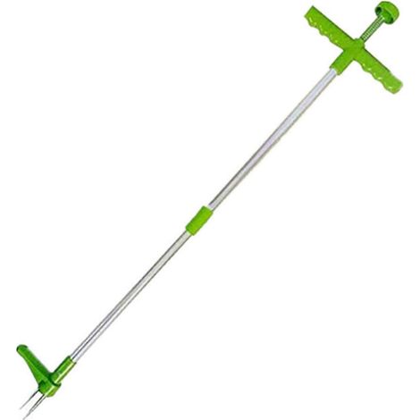 Désherbeur vertical avec long manche et pédale - Outil léger pour désherber le jardin, la pelouse, la ferme et le potager. (1/5)