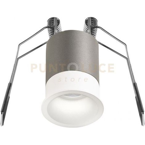 GFA1100N-  FARETTO AD INCASSO OTTICA RIENTRATA A LED 4000K 250LM 3W D.3,5CM BIANCO