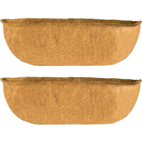 Panier de jardinière en fibre de coco, doublure en cacao pour paniers suspendus, pot de fleurs mural (1/5)