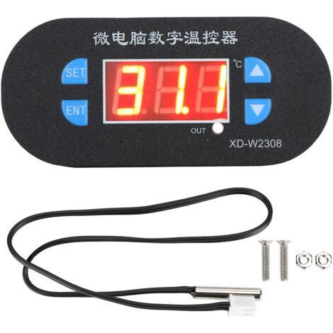 Inkubator Digitaler LED-Temperaturregler -55-120 ℃ 10A Thermostat 1 Relais DC12V (1/5)