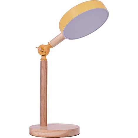 Flexo serie LUPPA 2X12W LED Amarillo/Madera (1/3)