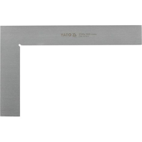 YATO, modelo YT-70754, Esquinero de herrero 250x160 mm, clase II, ideal para carpintería, metalurgia y construcción, herramienta profesional de alta precisión.