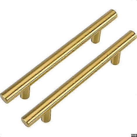 Poignée de porte coulissante (lot de 2), poignée de meuble noire de 120 mm, poignée de tiroir moderne, pour armoires et tiroirs (1/5)