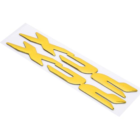 Paire d'autocollants 3D souples en plastique pour moto, logo latéral, pour Honda PCX 150/125 (2017-2019), jaune (1/5)