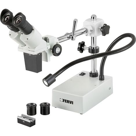 Microscopio estereoscopico con luz LED Fervi M069