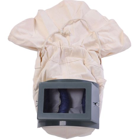 Casque de sablage à capuche coupe-vent, résistant aux déchirures et offrant une vision transparente, pour le polissage, la peinture et le ponçage. (1/5)