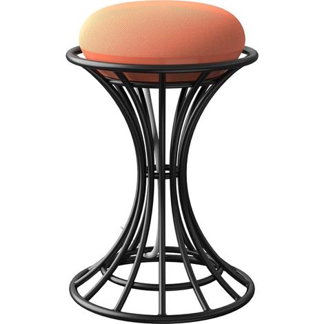 Halterung für Echo Dot 1/2/3/4/4TH/Apple HomePod Mini/Google Home Mini & Nest Mini, galvanisierter schwarzer Ständer, schraubenlos, Lautsprecher-Zubehörständer (Schwarz) Jt03