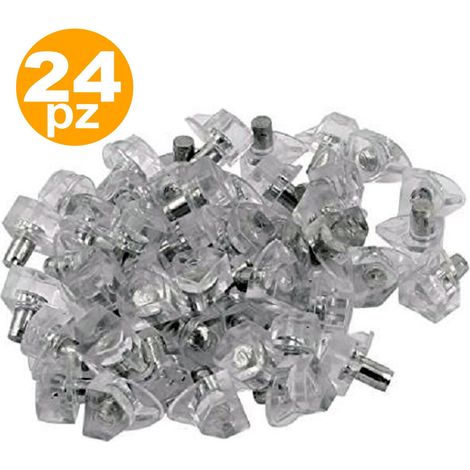Jeu De 24 Supports Triangulaires Transparents Pour étagères (1/2)