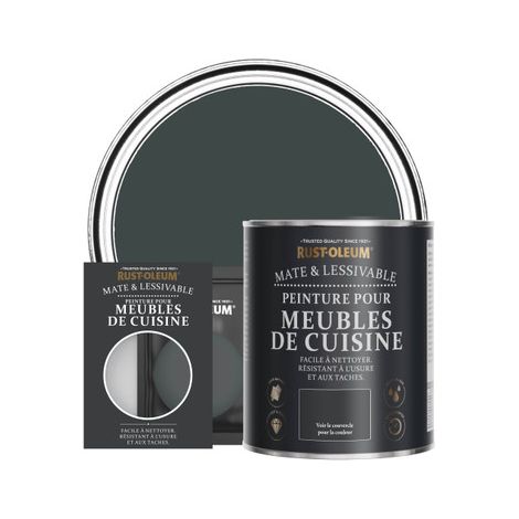 Peinture pour Meubles de Cuisine, Finition Mate - Sable Noir (1/2)