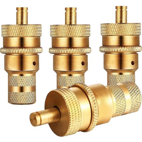 Offroad-Reifenentlüftungsmaschine aus Messing, 6-30 psi automatisches S-Kit, Reifendruck, Entlüftungsventil, 4 Stück (1/5)