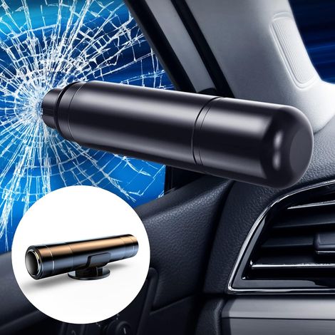 Strumento di emergenza per auto in lega di alluminio, rompivetro 2 in 1, martello di sicurezza - AquaForge (1/5)