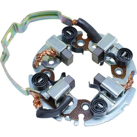 Portaescobillas y escobillas de arranque Gauss para Honda CBX 750, CB 550, CB 650, CH 250, Yamaha XV 750 Virago '93-'97, XT 600E '93-'05, XT 660R (OEM: 31206-MM5-008 31201-KG7-000 6M6-81840-10)