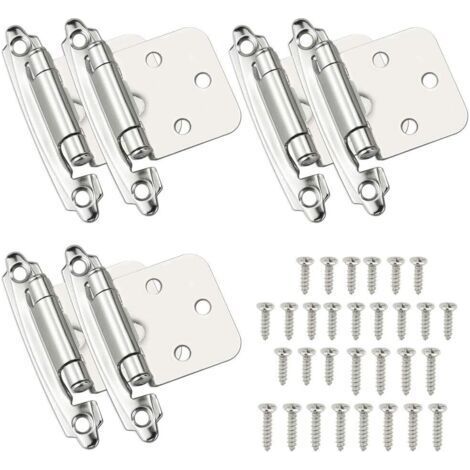 6 Pcs Door Hinge Self-Closing Hinge Cold-Rolled Steel Material Spring Hinge with Damper for Door Cupboard Shoe Cabinet Library Wine Cellar (1/5)