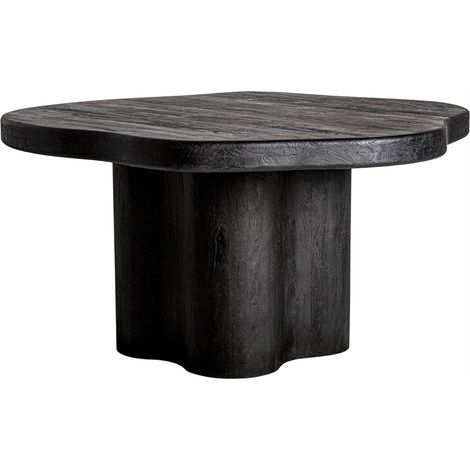 Table à manger noire en acacia - noir (1/5)