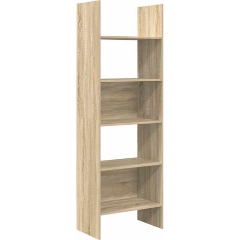 Maison Exclusive - Bücherregal Sonoma-Eiche 60x35x180 cm Holzwerk (1/5)