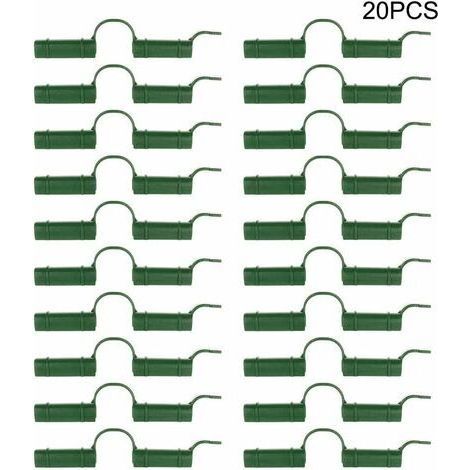 Lot de 20 clips de fixation pour serre,Pour tube de serre,Outil fixe,Pour bâche de jardin,Protection solaire,1.1cm (1/4)