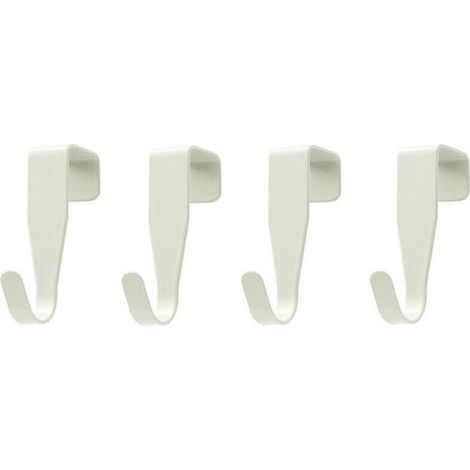 8 Pcs Over-the-Door Hooks, S-Shaped Hooks, Stainless Steel Door Hooks, Bathroom Towel Hooks for Standard Doors, Drawers, Cupboards, and Kitchens (1/4)