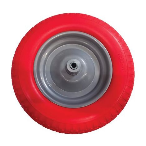 RUOTA PU ANTIFORO X CARRIOLA BPA WORKIT - 3,50X8 DISCO METALLO ASSE MM 12X170- 1 kit