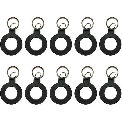 10 étiquettes RFID T5577 EM4305 copiables et réinscriptibles EM4100 125kHz pour porte-clés de détection de proximité, noir. (1/5)