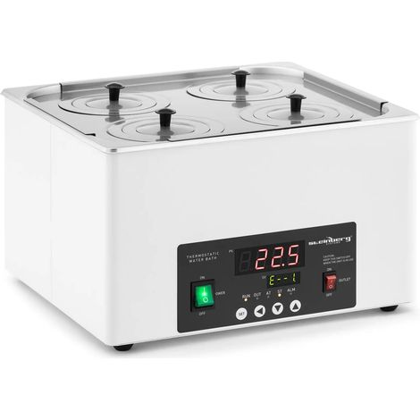 Bain marie thermostaté numérique de laboratoire chauffage doublure en acier inoxydable 14,6 l 5 100 °c 325 x 300 x 150 mm acier inoxydable - (1/5)