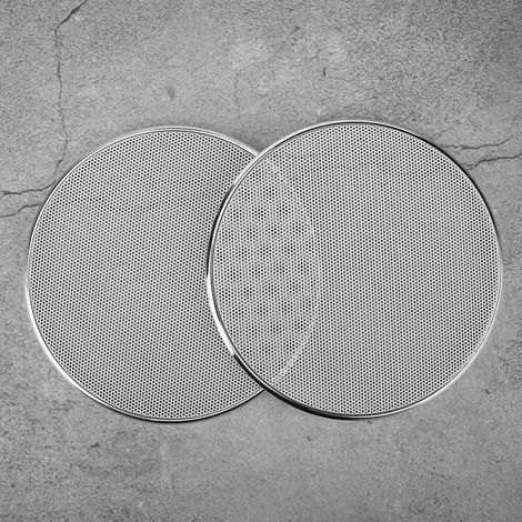 Schutzgitter für Autolautsprecher, 13 cm, weißes Kunststoffgewebe, 2er-Paar, Lautsprecherabdeckung, Audiogitterschutz, robust. (1/5)