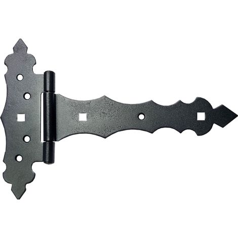 Charnière Décorative Triangle Domax ZOB200, 170 x 200 x 30 mm, Noir, Pour Portail Et Volet (1/3)