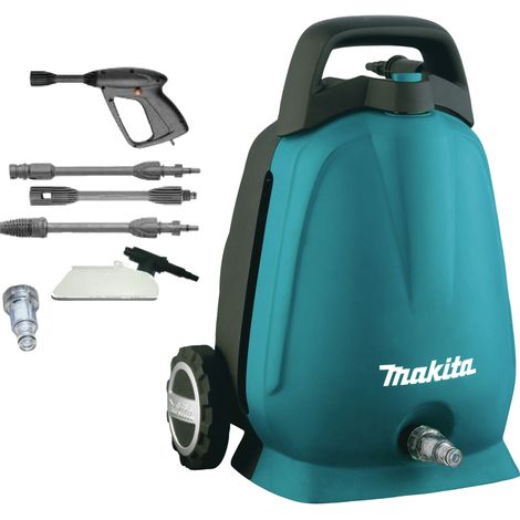 Makita – Nettoyeur haute pression électrique 100 bars 1300 W – Débit 360 l/h – Moteur robuste pour chantiers humides – HW102