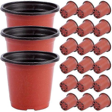 120 pots en plastique pour semis, pots de plantation de fleurs, pots de culture respirants pour plantes succulentes à usage domestique (1/5)