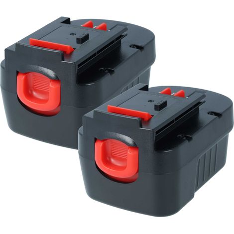 vhbw 2x Akku Ersatz für Black & Decker FIRSTORM FS140BX, HPB14 für Werkzeug (1500 mAh, NiMH, 14,4 V)