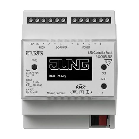 Jung KNX LED-Controller 5fach, REG, 4 TE, Secure 39005 1S LED R