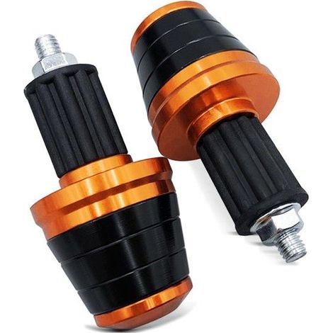 Tappi / massa del manubrio Tourtecs LE2 per moto manubrio universale arancione