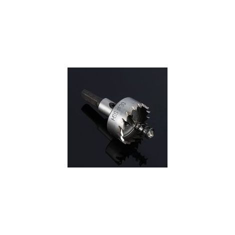 Scie cloche en acier inoxydable, pratique et précise, pour la découpe rapide de métaux de 30 mm et de plaques nettes.