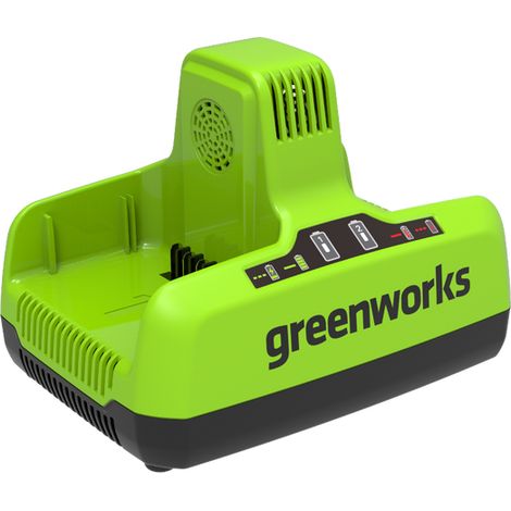 GREENWORKS - 60V Chargeur Double Slot 6A (G60X2UC6) (1/5)