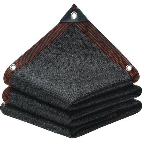 Taux d'ombrage Noir Filet d'ombrage, 2x5m Respirant Filet d'ombrage, Anti - UV Filet d'ombrage, Balcon extérieur, Cour, terrasse, Pergola Tissu d'ombrage (1/5)