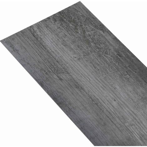 Planches de Sol Autocollantes 32 pcs Gris brillant 4,46 m² PVC (1/5)