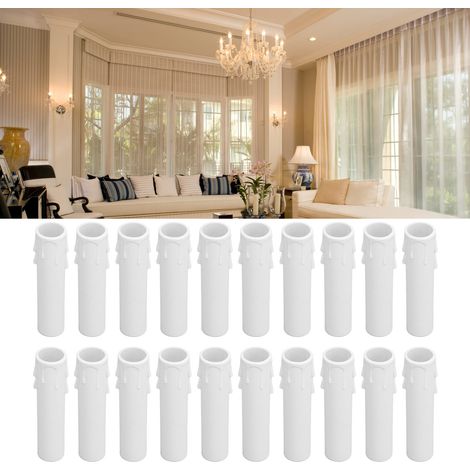 Manchon de lampe à bougie à effet goutte de 10 cm (4 pouces), douille E12, culot E12 (1/5)