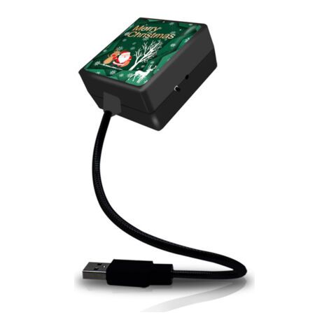 Projecteur de lumière d'ambiance USB pour voiture, projecteur de noël, lampe d'intérieur LED activée par le son, pour la maison, la chambre à coucher, décoration de fête.A (1/5)